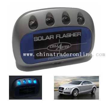 Solar Car Loading Warning Flashing Light